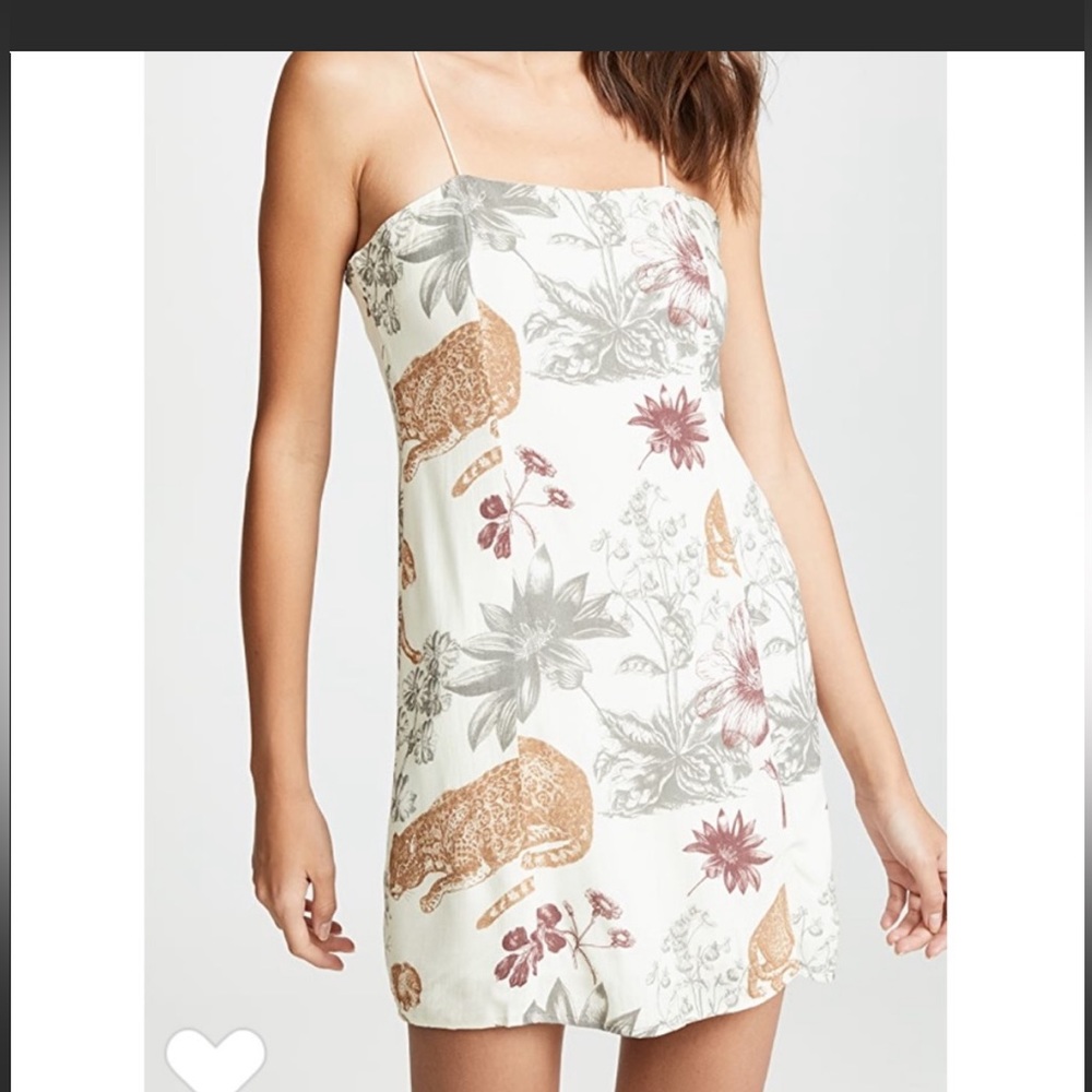 Charlie holiday safari print mini dress NWT size 4